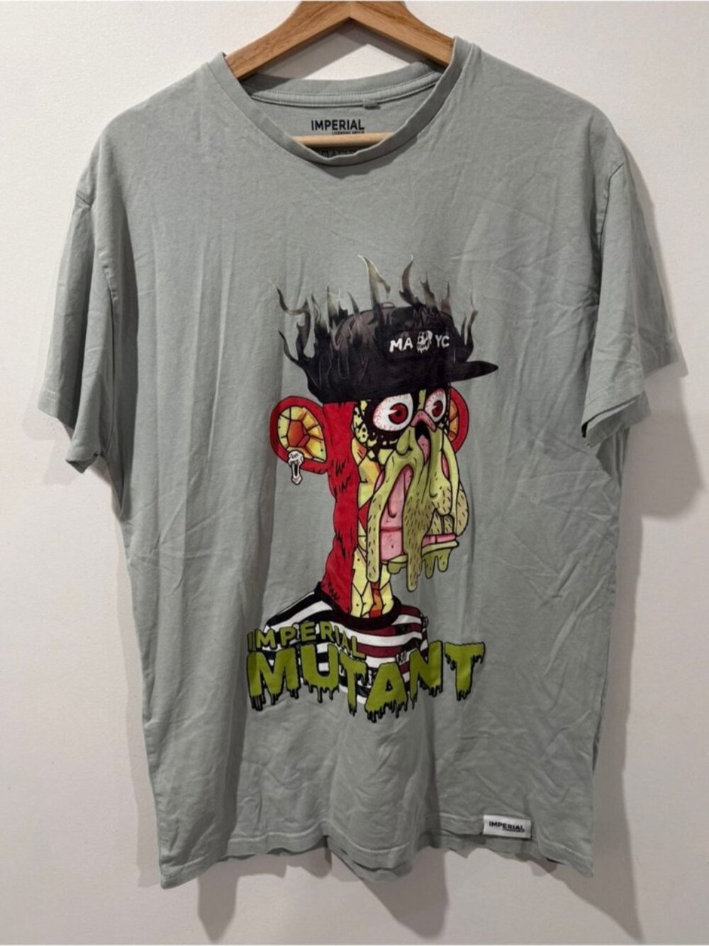 Imperial Mutant Graphic T-Shirt Men’s Large Grey Streetwear Tee - Picture 2 of 8
